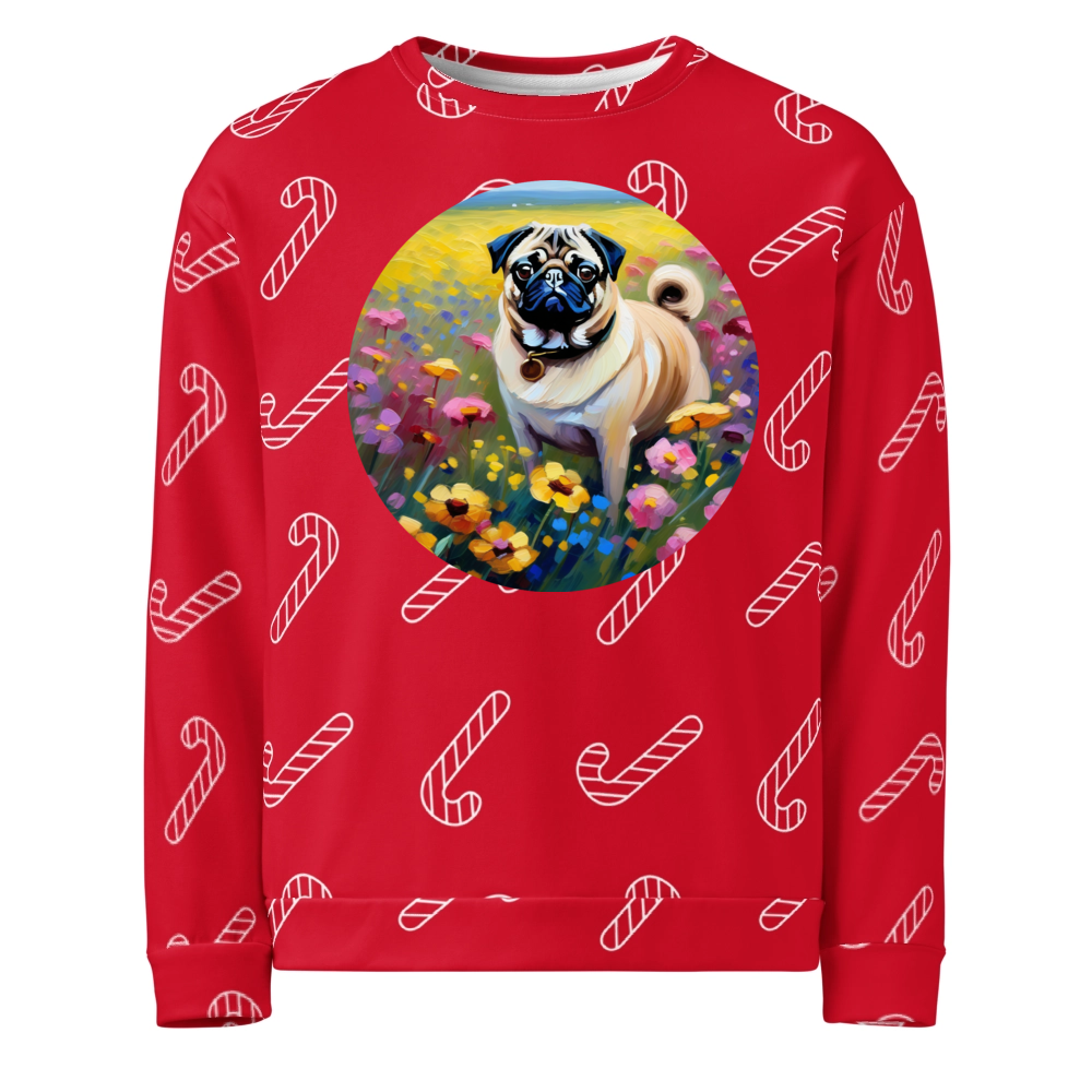 PugMug Custom Pug Ugly Christmas Sweatshirt