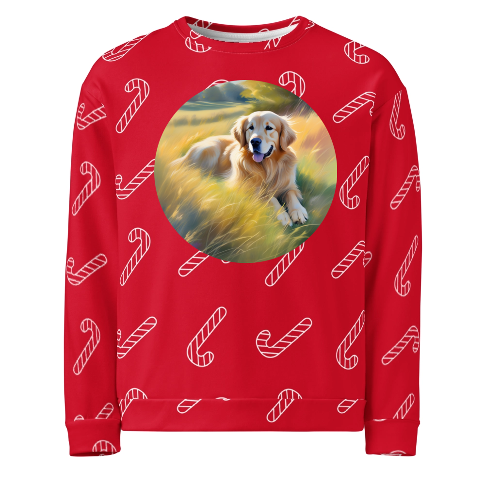 PugMug Custom Golden Retriever Ugly Christmas Sweatshirt