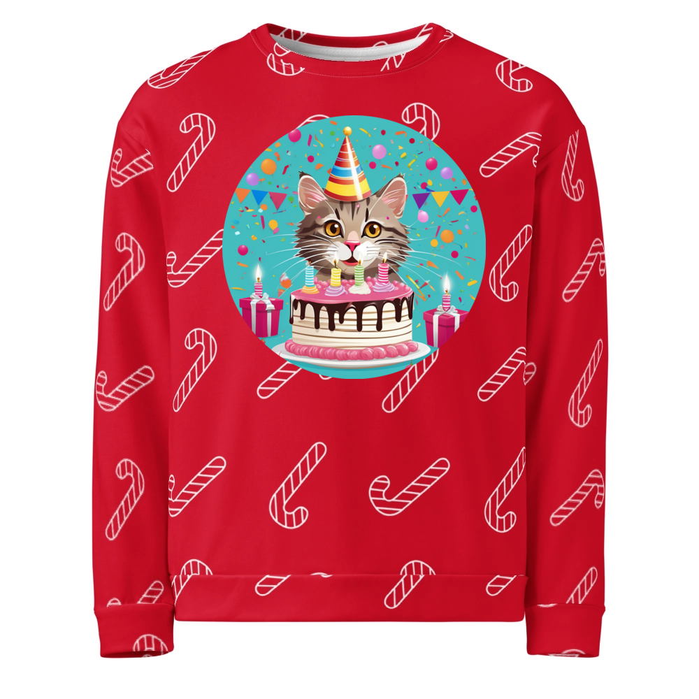 PugMug Custom Tabby Companion Cat Ugly Christmas Sweatshirt