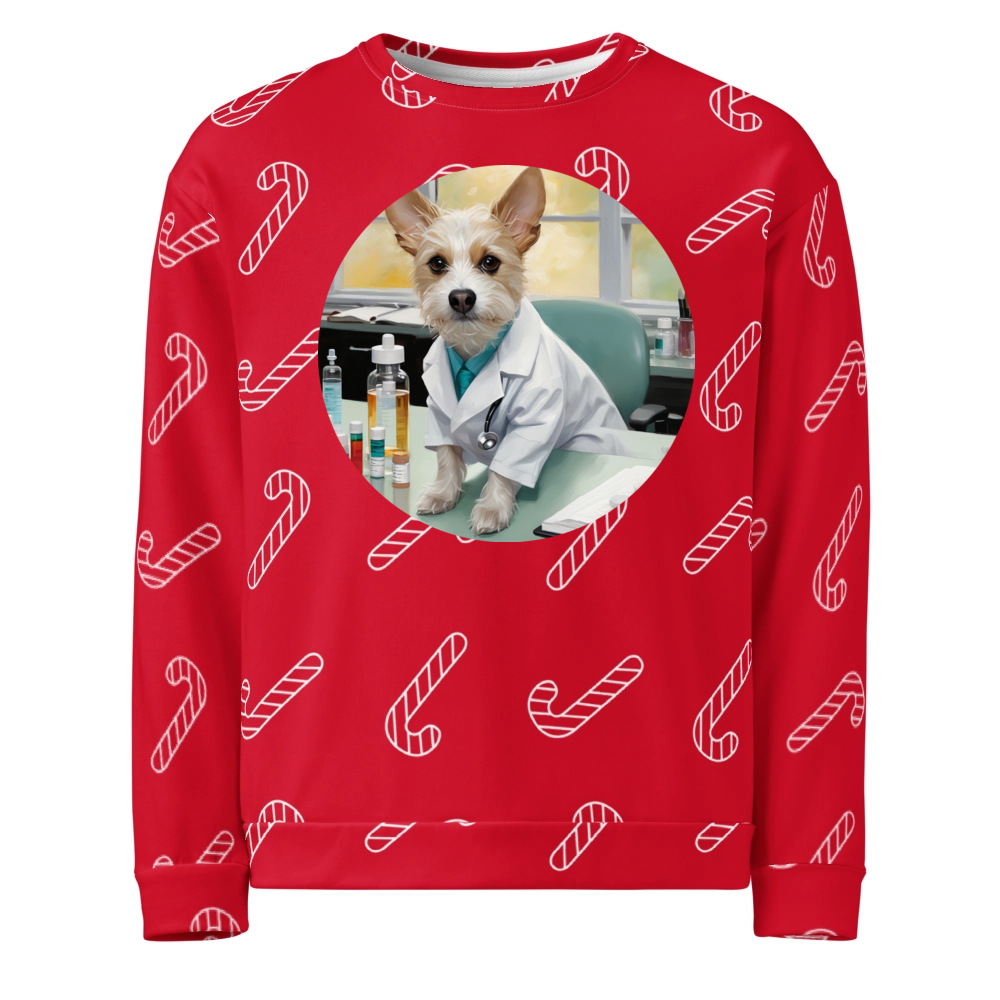 PugMug Custom Luna Ugly Christmas Sweatshirt