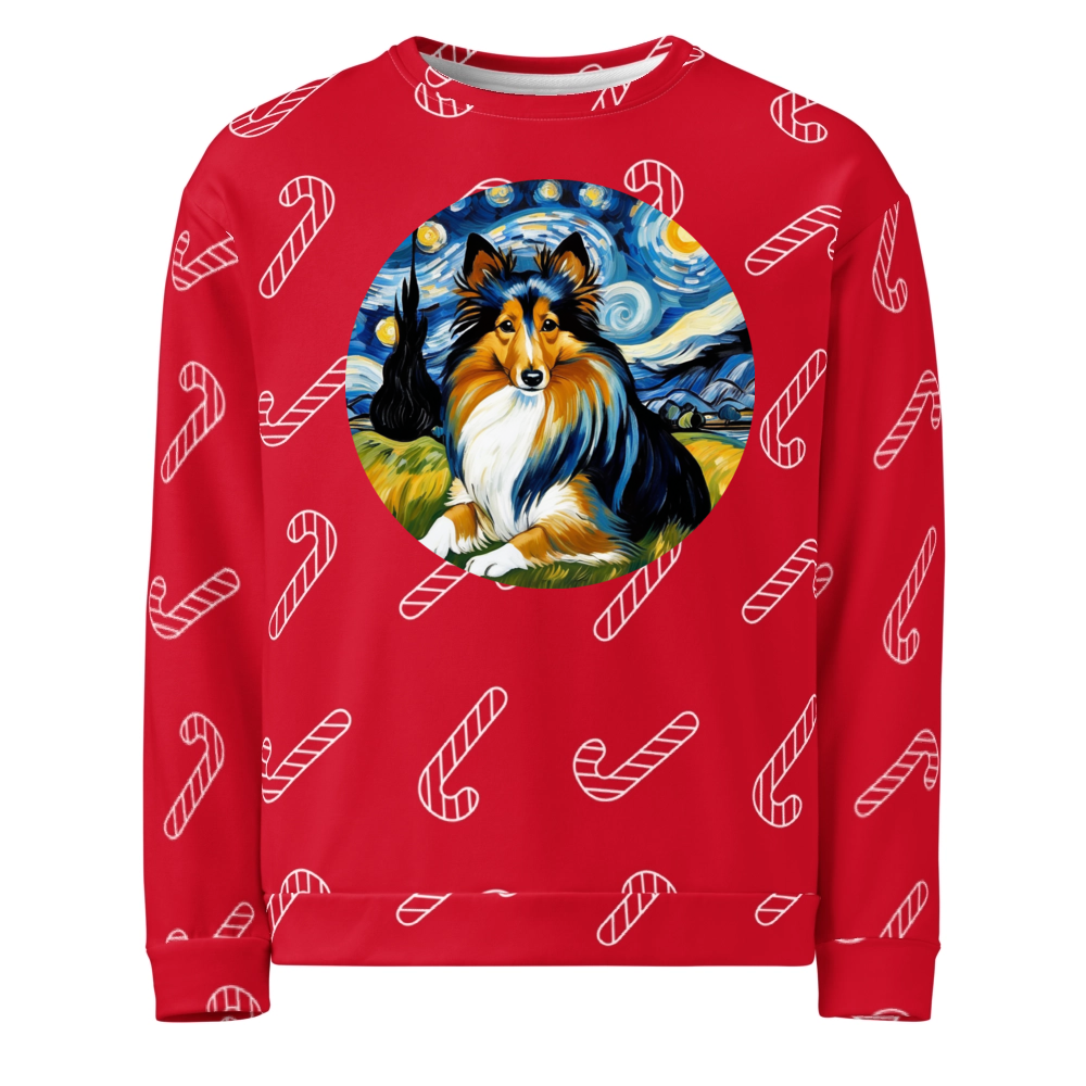 PugMug Custom Shetland Sheepdog Ugly Christmas Sweatshirt