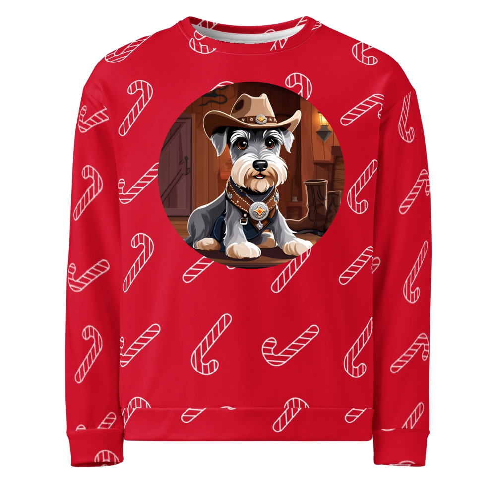 PugMug Custom Miniature Schnauzer Ugly Christmas Sweatshirt