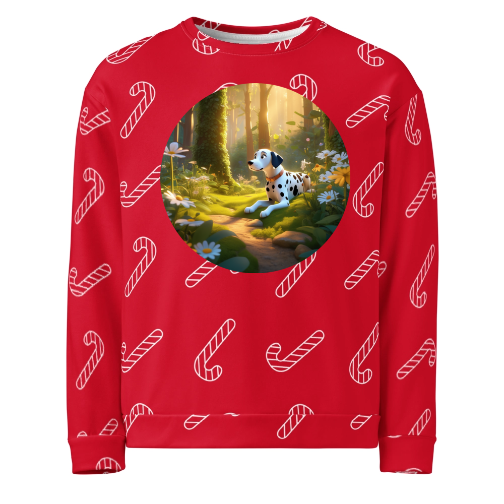 PugMug Custom Dalmatian Ugly Christmas Sweatshirt