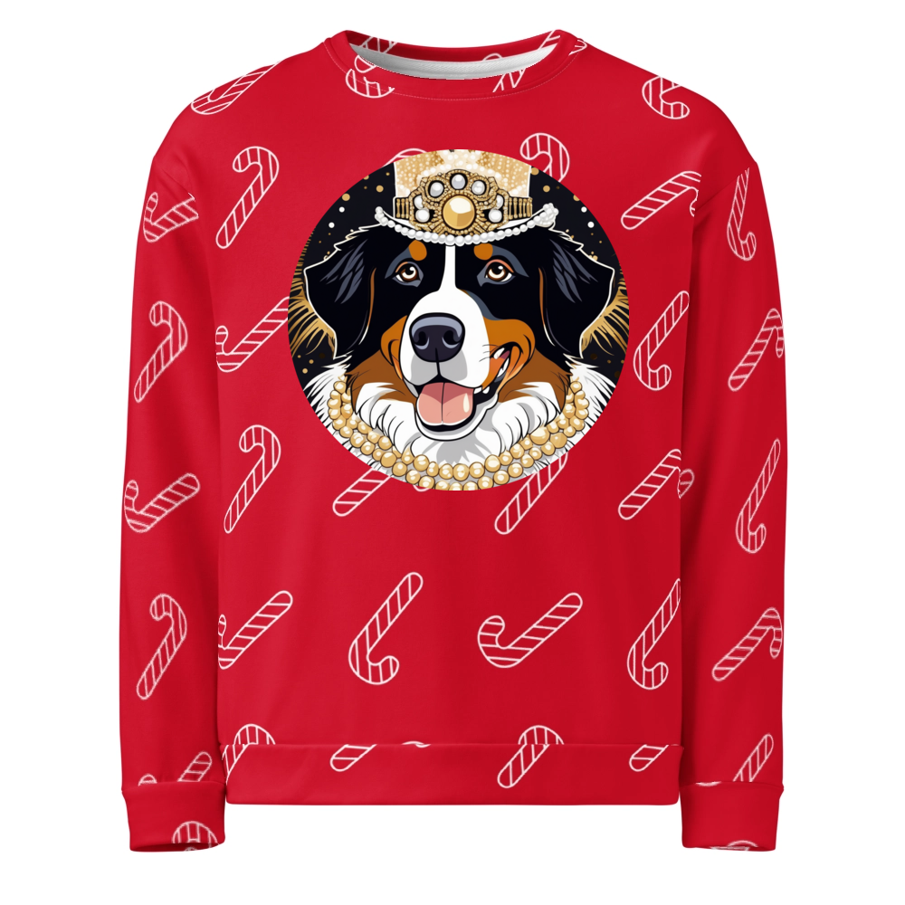 PugMug Custom Bernese Mountain Dog Ugly Christmas Sweatshirt