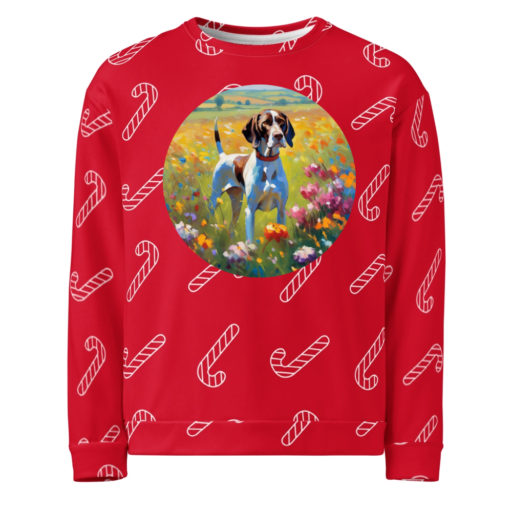 PugMug Custom Pointer Dog Ugly Christmas Sweatshirt