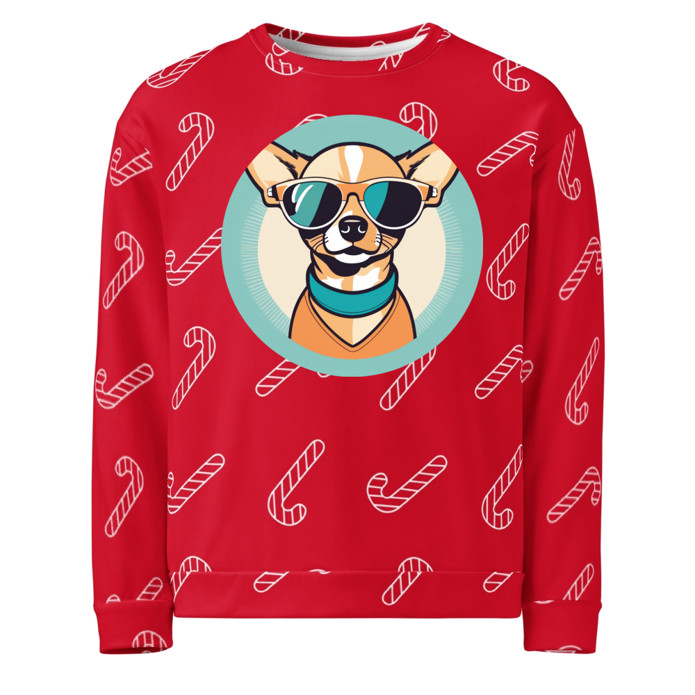 PugMug Custom Chihuahua Ugly Christmas Sweatshirt