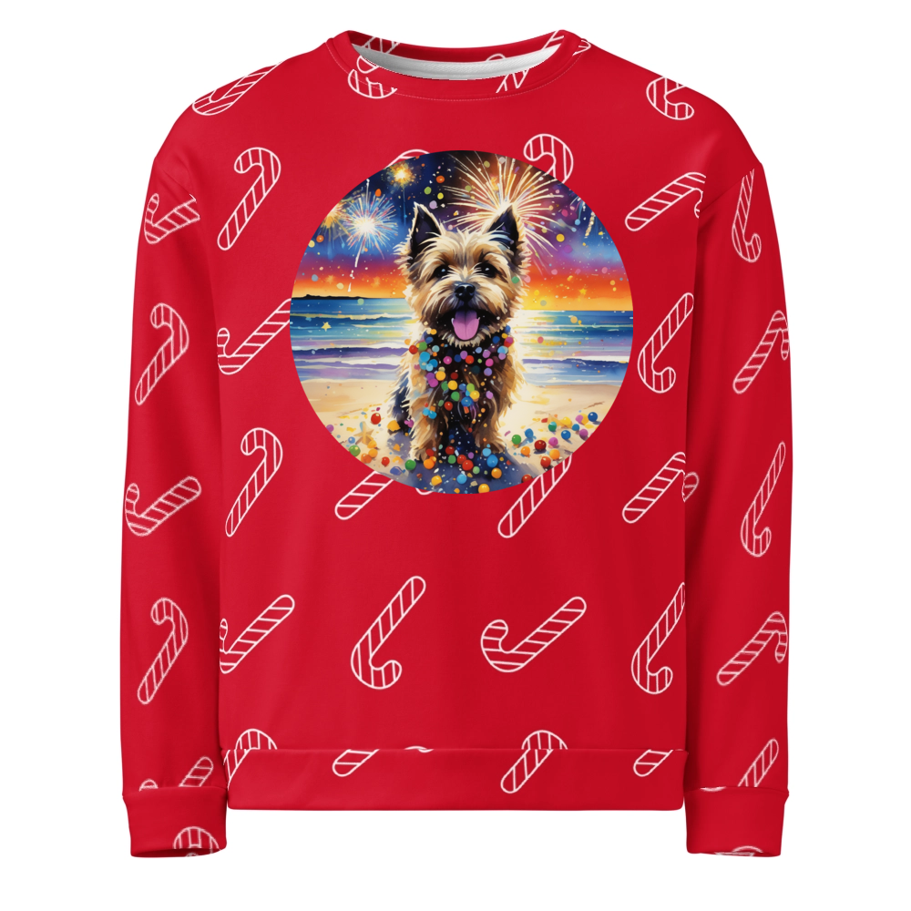 PugMug Custom Cairn Terrier Ugly Christmas Sweatshirt