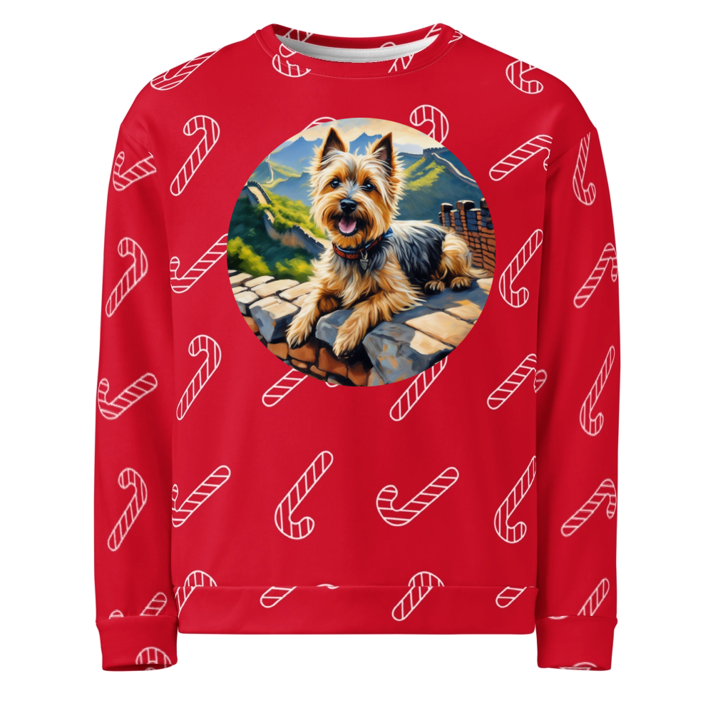 PugMug Custom Cairn Terrier Ugly Christmas Sweatshirt