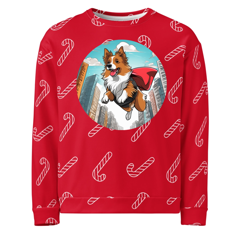 PugMug Custom Shetland Sheepdog Ugly Christmas Sweatshirt