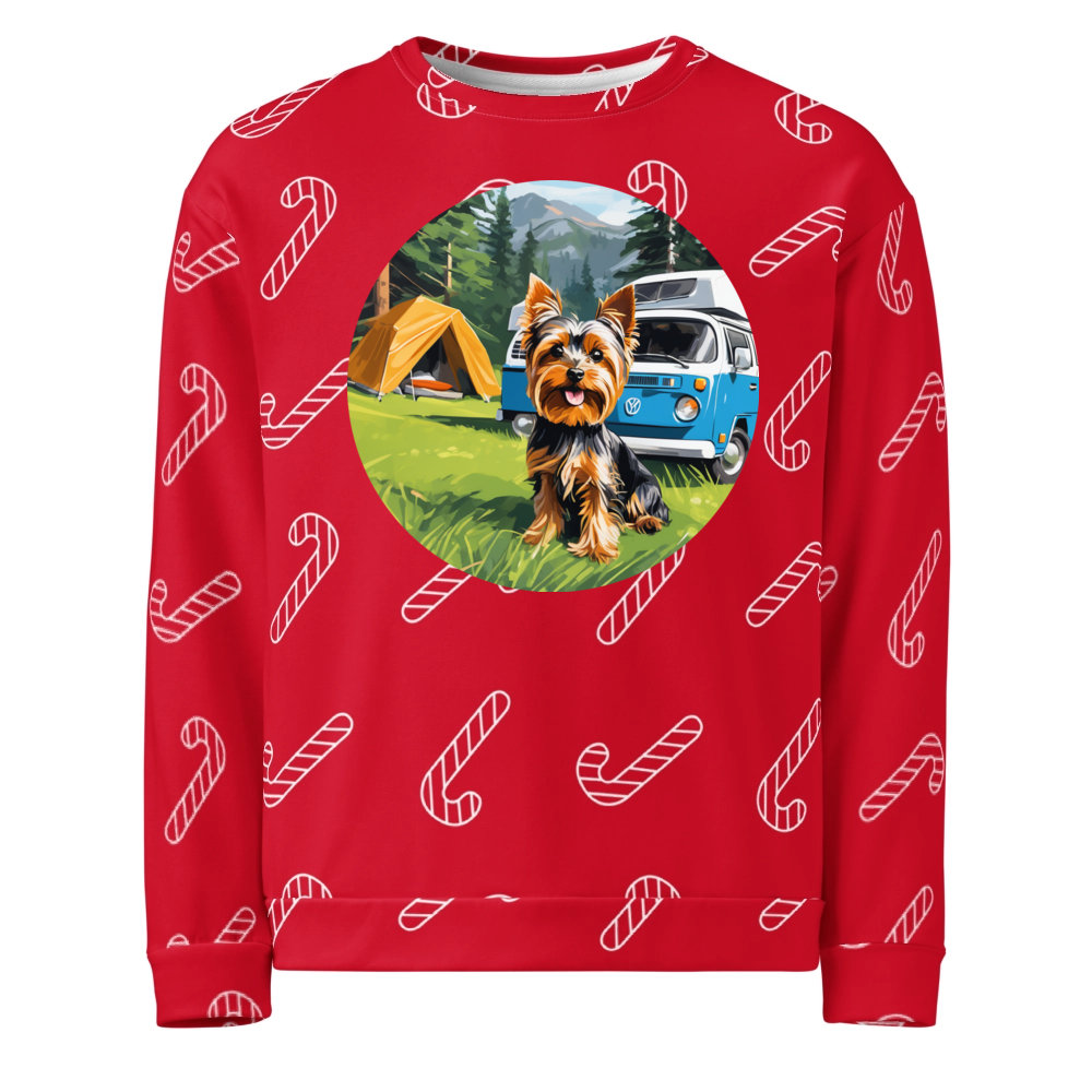 PugMug Custom Yorkshire Terrier Ugly Christmas Sweatshirt