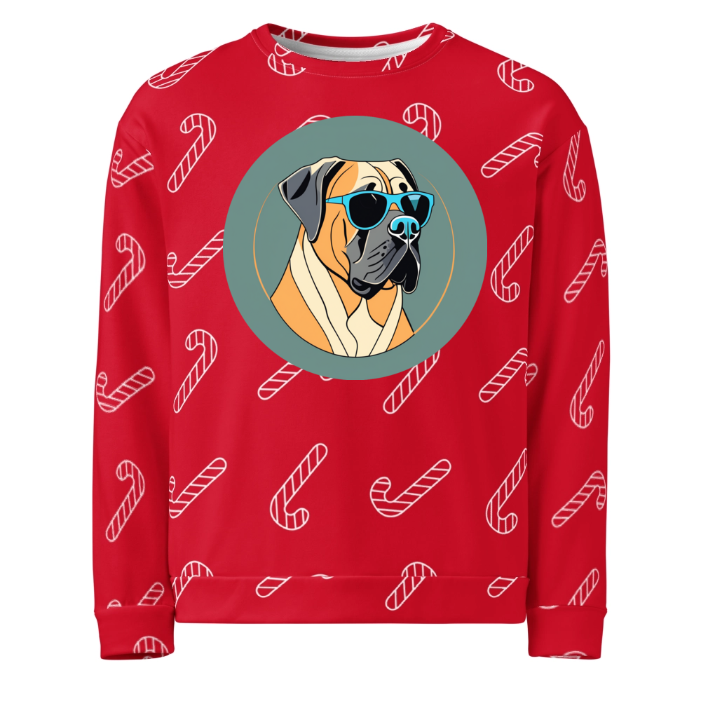 PugMug Custom Mastiff Ugly Christmas Sweatshirt