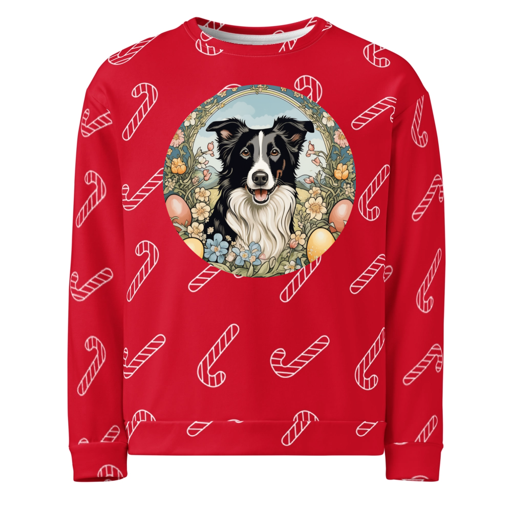 PugMug Custom Border Collie Ugly Christmas Sweatshirt