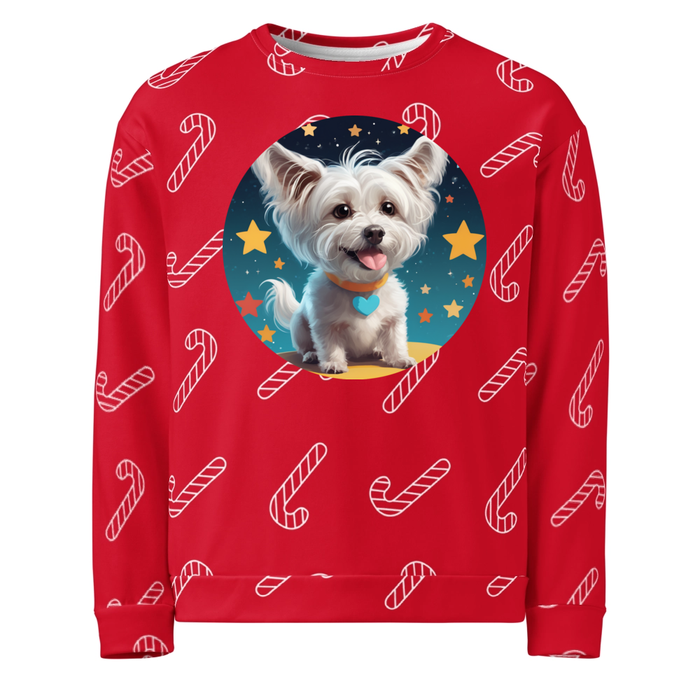 PugMug Custom Leo Ugly Christmas Sweatshirt