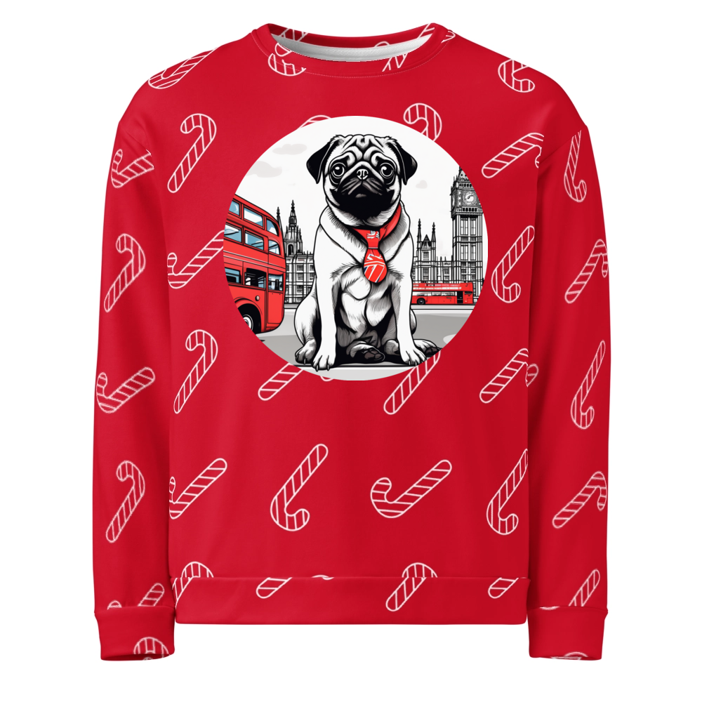 PugMug Custom Pug Ugly Christmas Sweatshirt