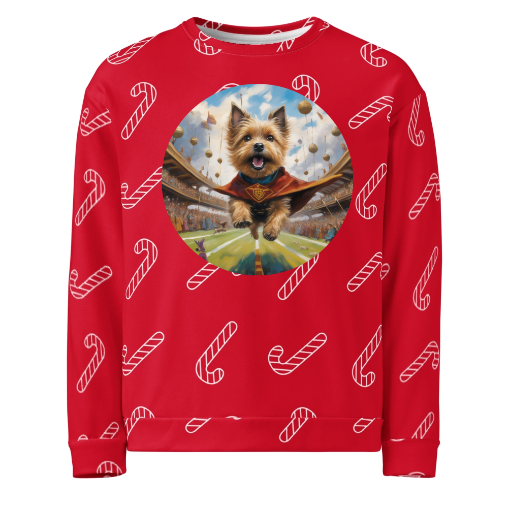 PugMug Custom Cairn Terrier Ugly Christmas Sweatshirt