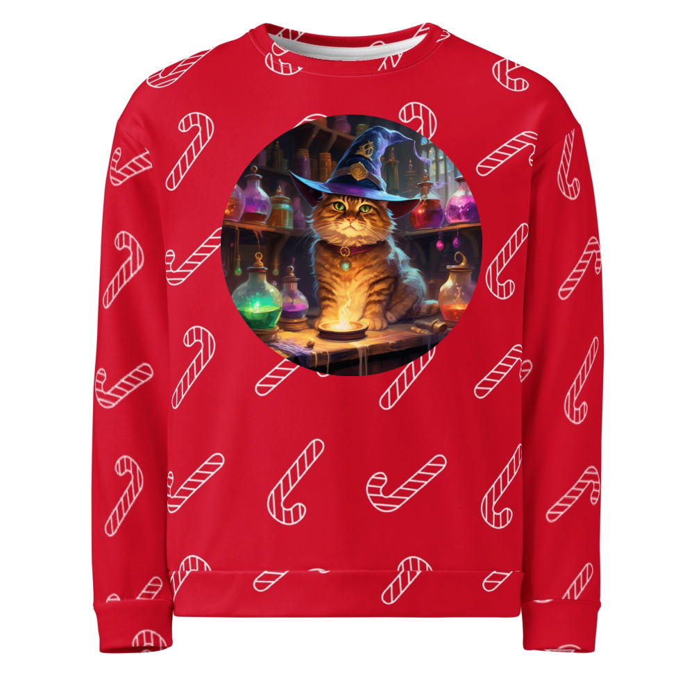 PugMug Custom Tabby Exotic Cat Ugly Christmas Sweatshirt