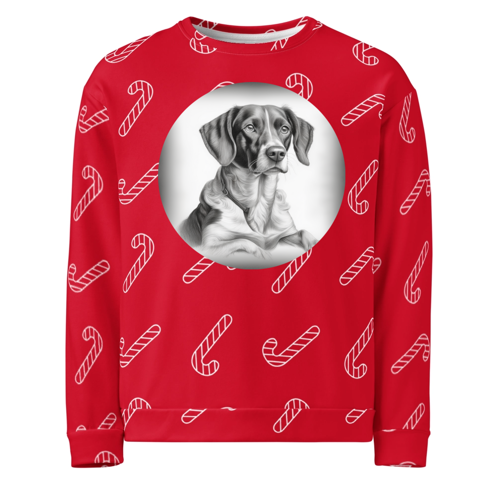 PugMug Custom Brittany Dog Ugly Christmas Sweatshirt