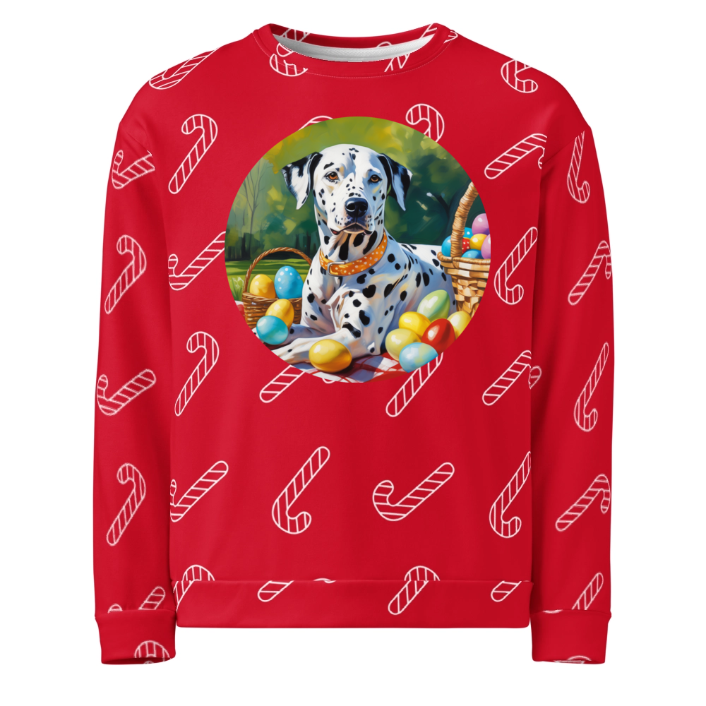 PugMug Custom Dalmatian Ugly Christmas Sweatshirt