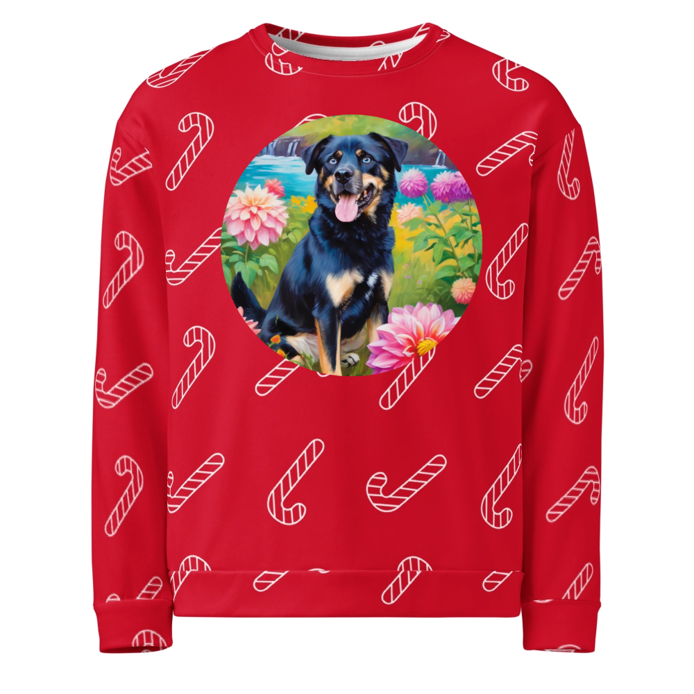 PugMug Custom Blue Ugly Christmas Sweatshirt