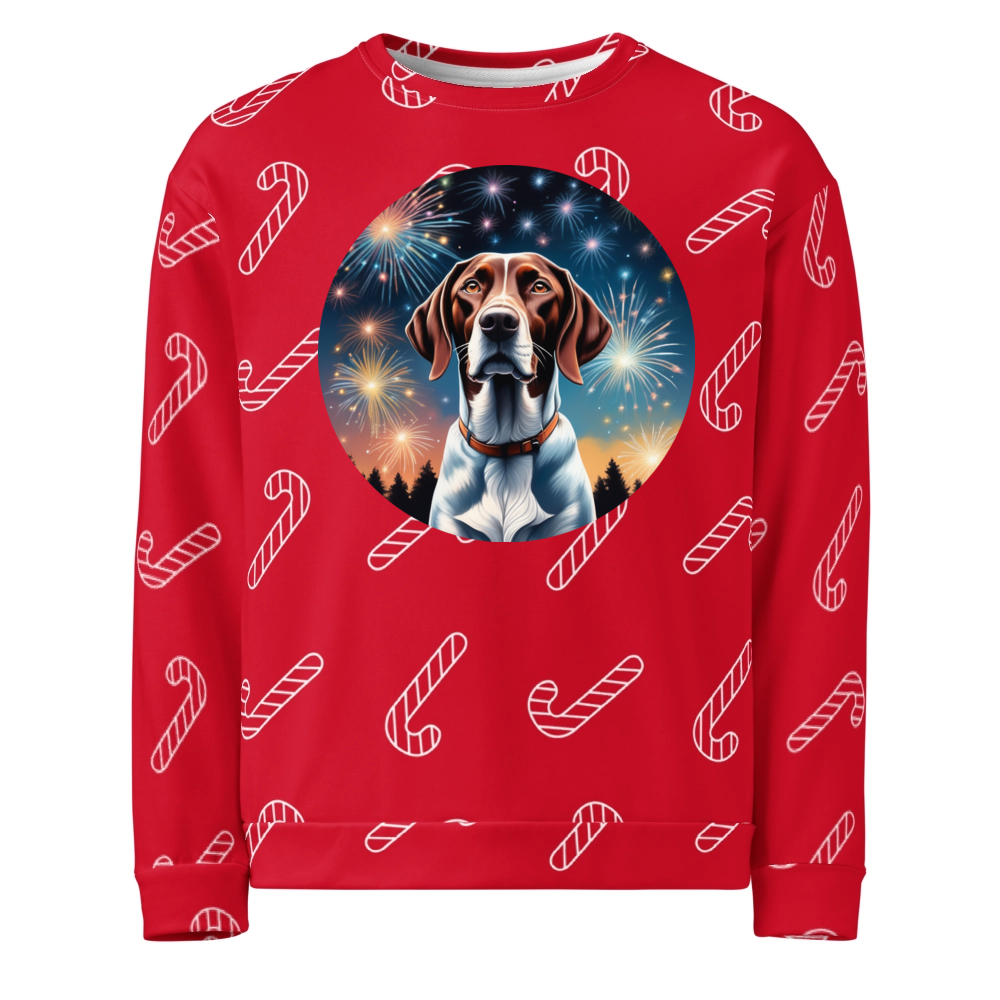 PugMug Custom Pointer Dog Ugly Christmas Sweatshirt