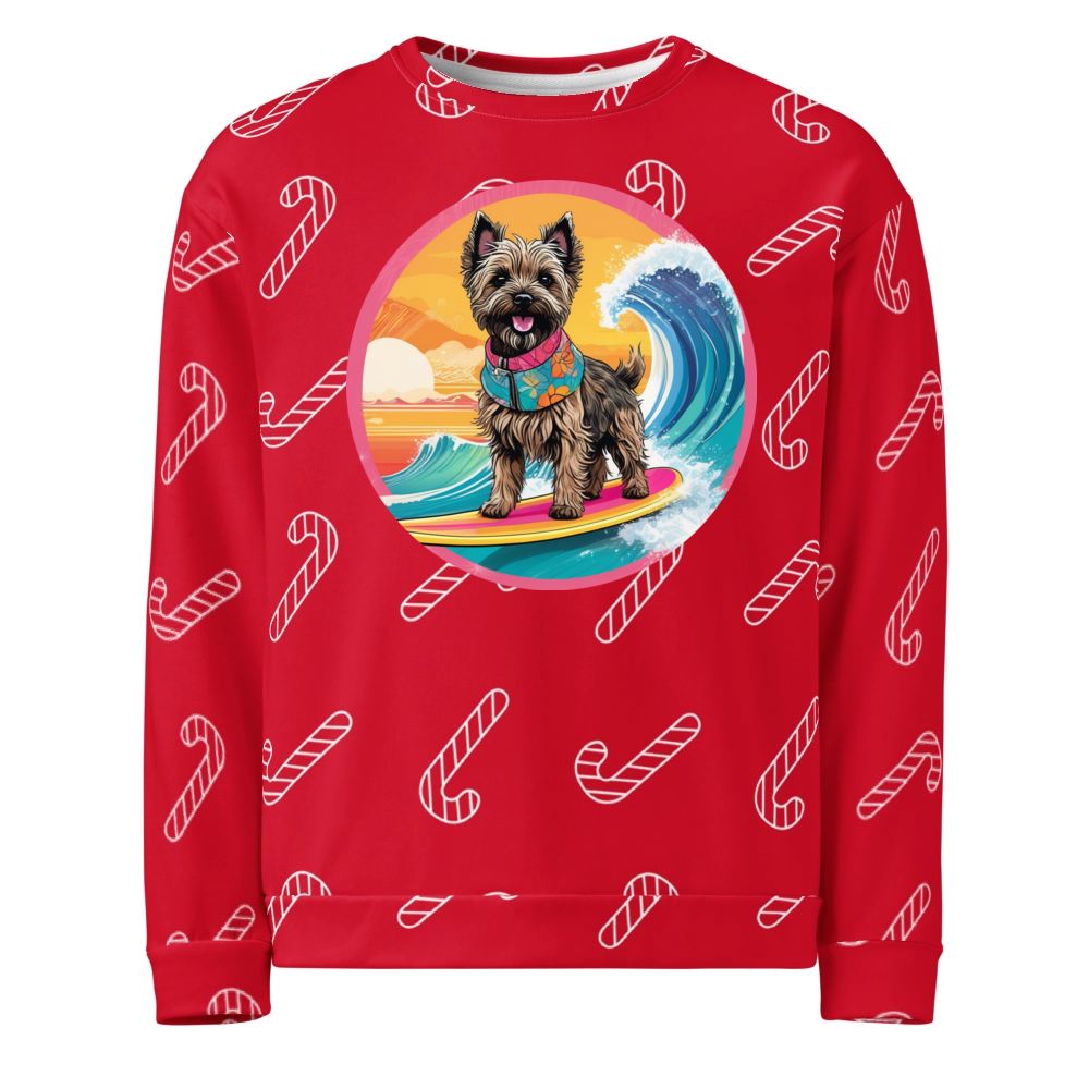 PugMug Custom Cairn Terrier Ugly Christmas Sweatshirt