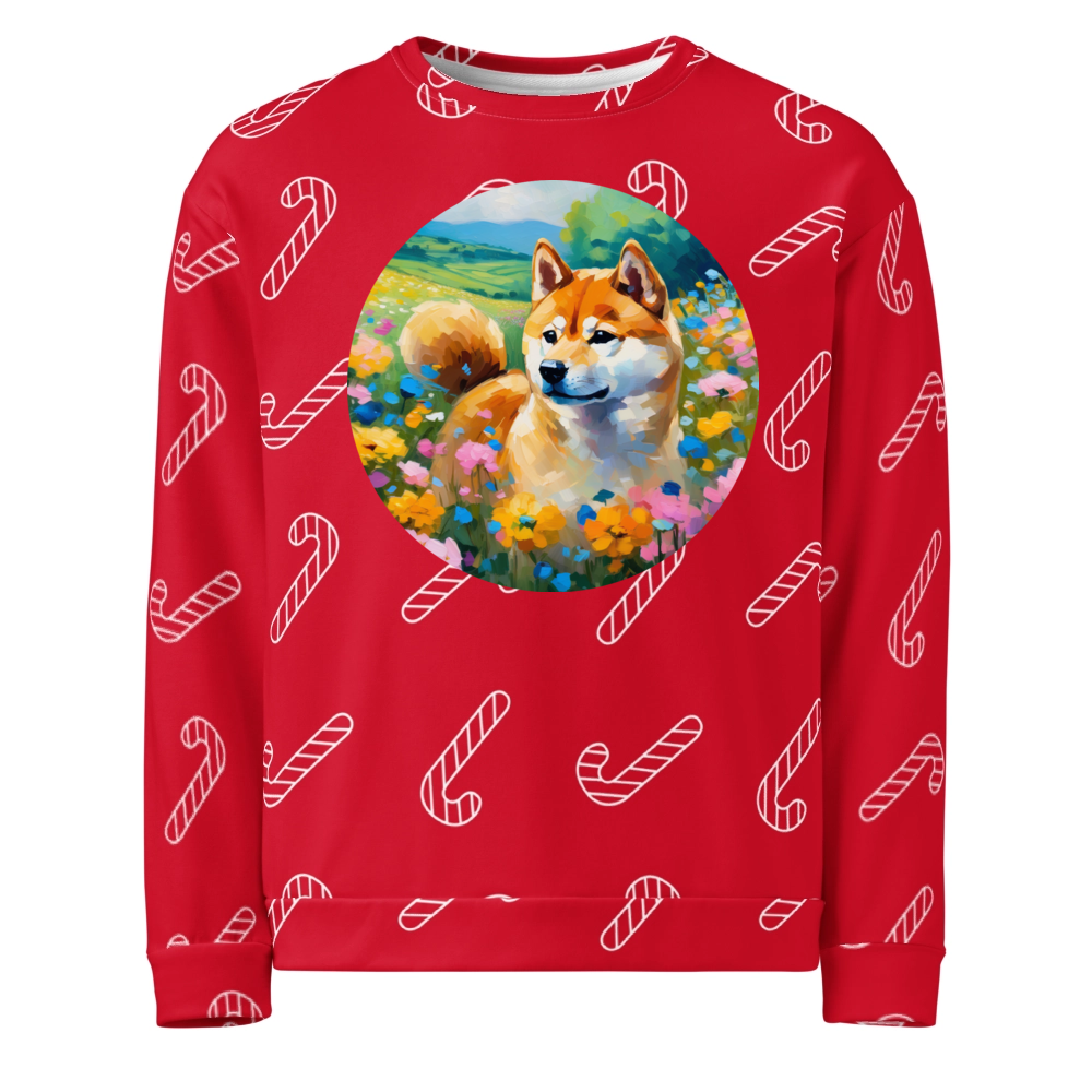 PugMug Custom Shiba Inu Ugly Christmas Sweatshirt