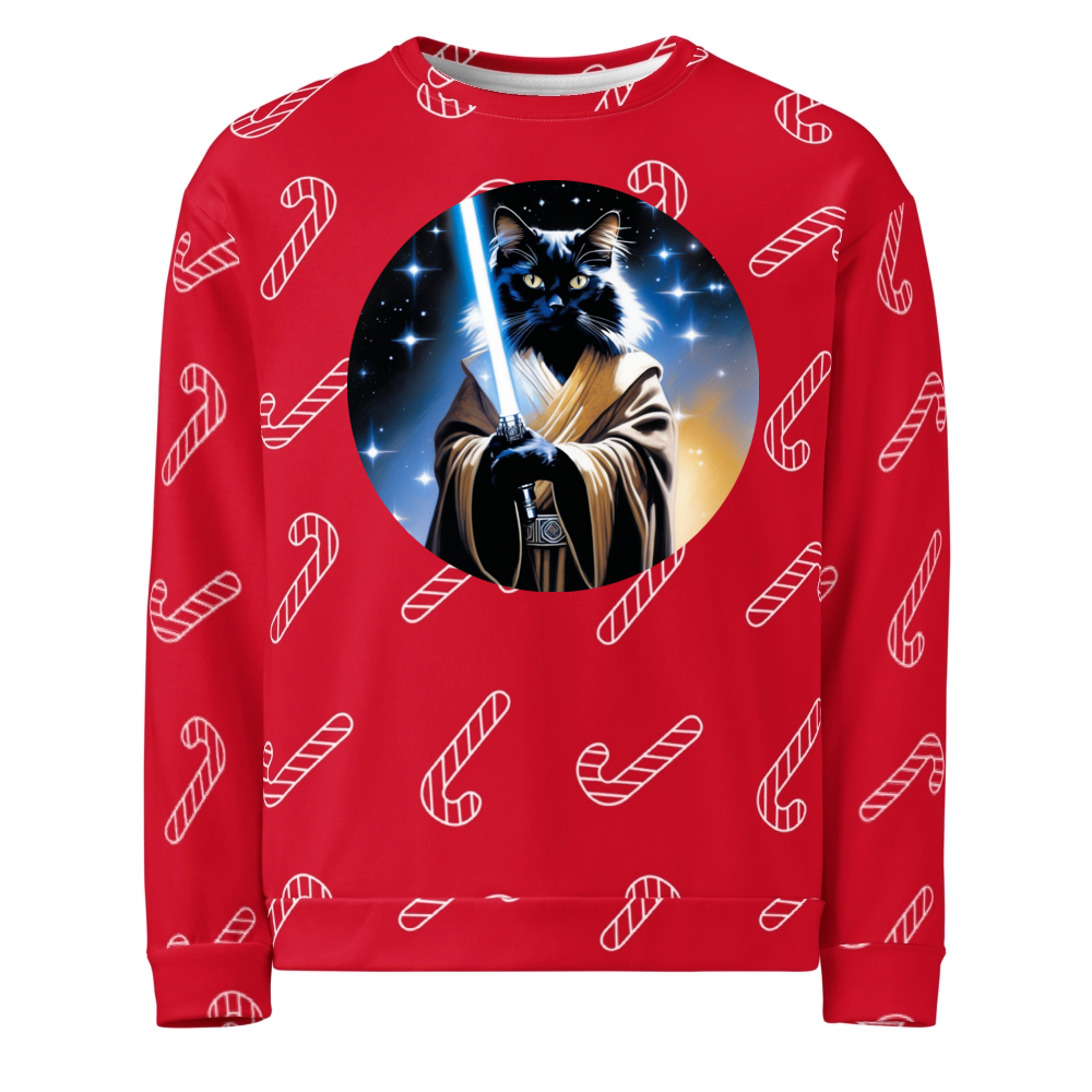 PugMug Custom Black Ragdoll Cat Ugly Christmas Sweatshirt