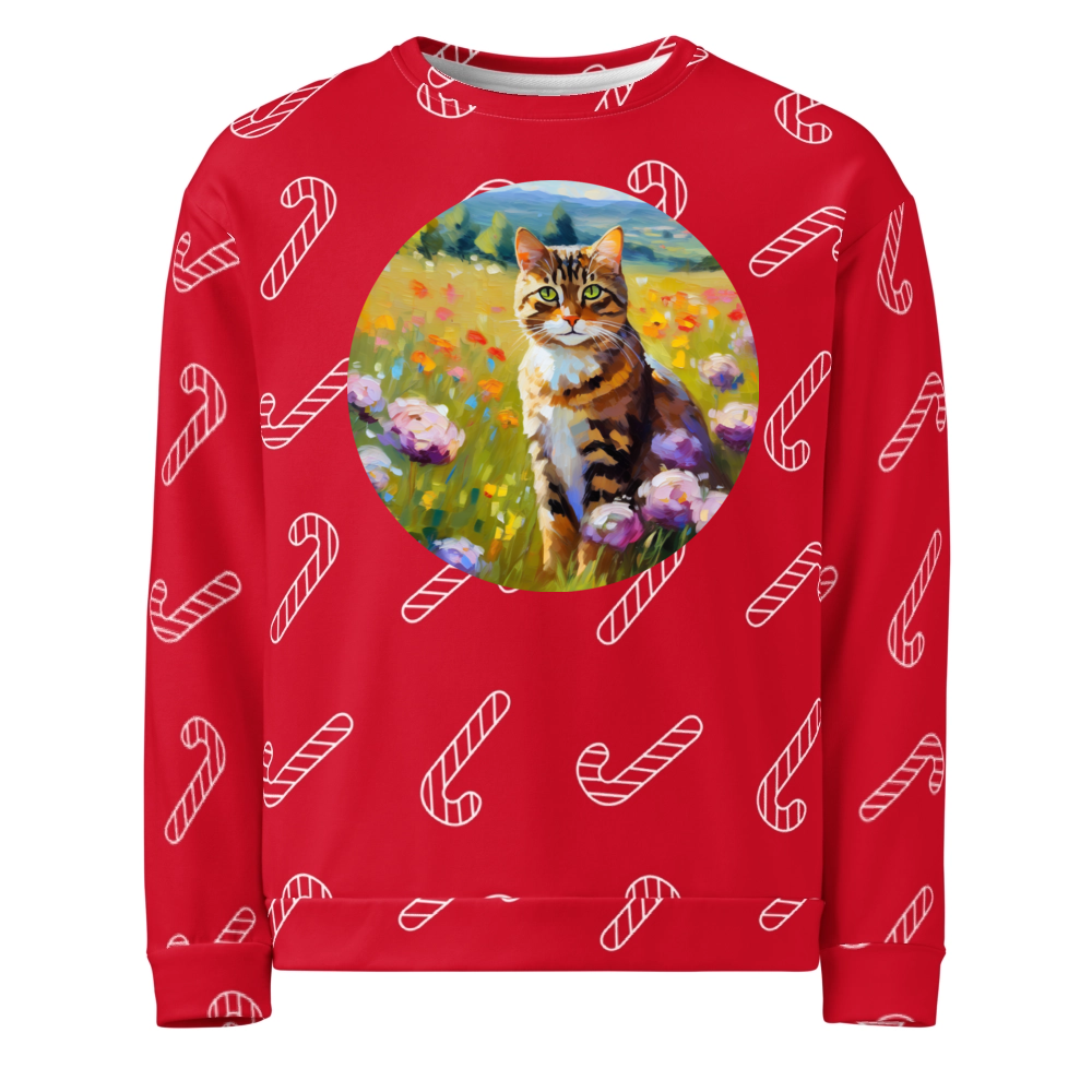 PugMug Custom Tabby Companion Cat Ugly Christmas Sweatshirt