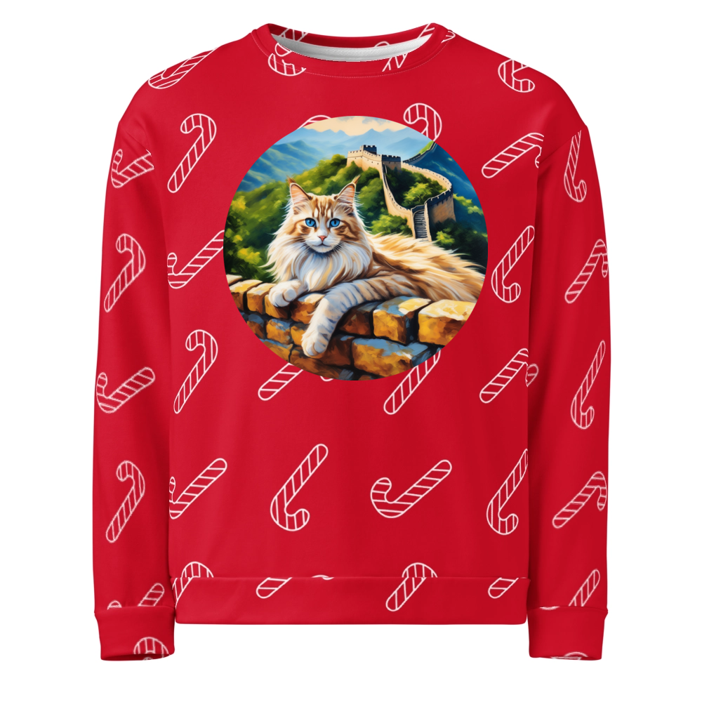 PugMug Custom Tabby Ragdoll Cat Ugly Christmas Sweatshirt