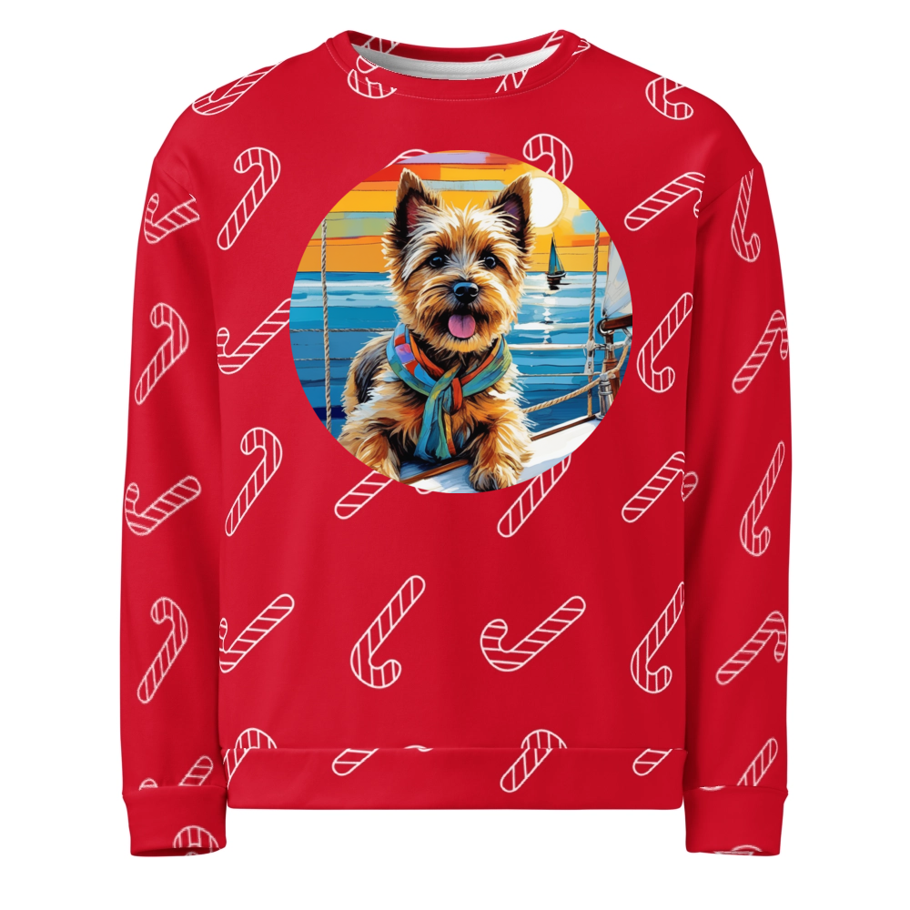 PugMug Custom Cairn Terrier Ugly Christmas Sweatshirt