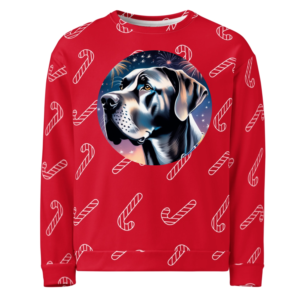 PugMug Custom Great Dane Ugly Christmas Sweatshirt