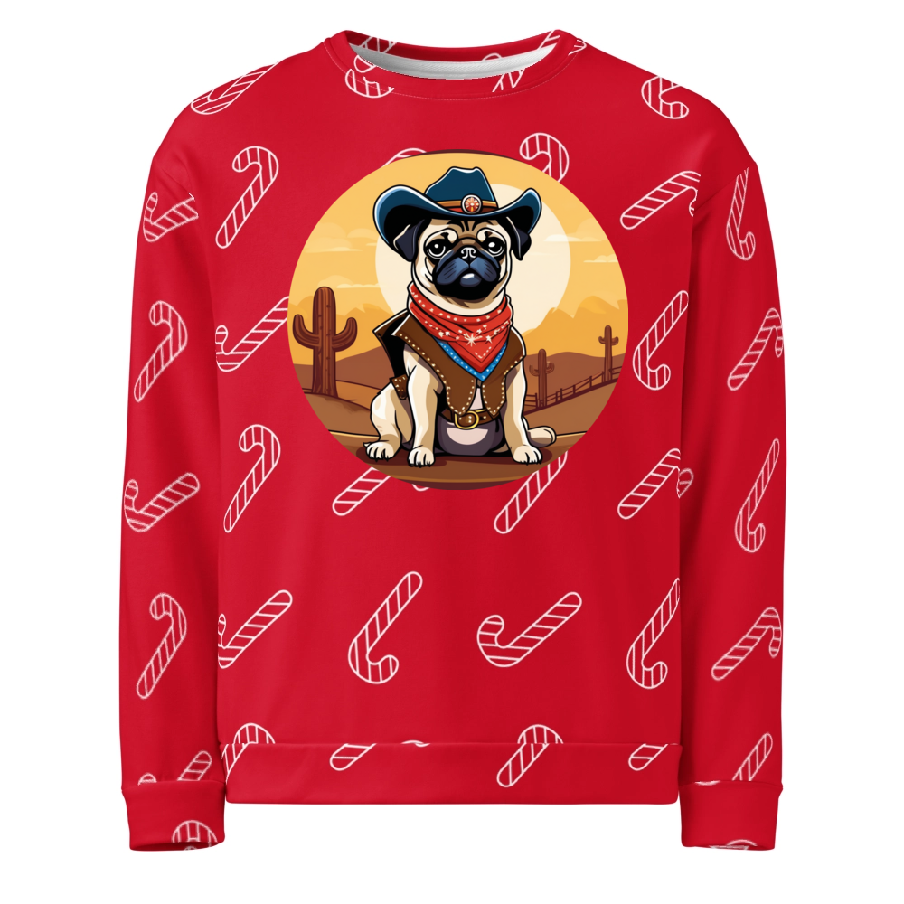 PugMug Custom Pug Ugly Christmas Sweatshirt