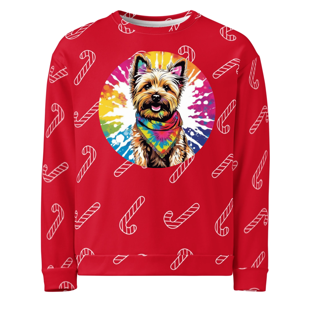 PugMug Custom Cairn Terrier Ugly Christmas Sweatshirt