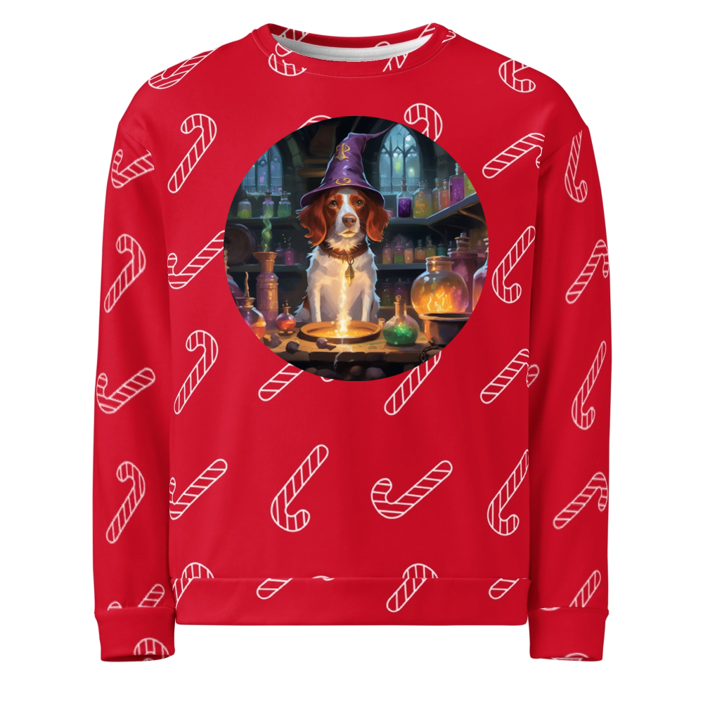 PugMug Custom Brittany Dog Ugly Christmas Sweatshirt