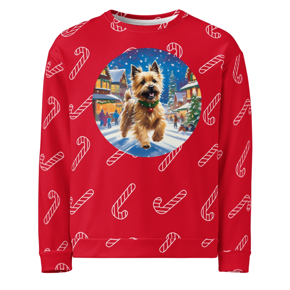 PugMug Custom Cairn Terrier Ugly Christmas Sweatshirt