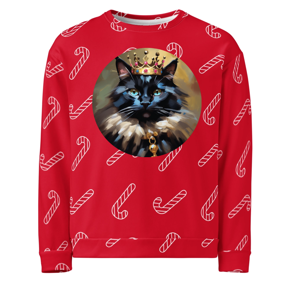 PugMug Custom Black Ragdoll Cat Ugly Christmas Sweatshirt