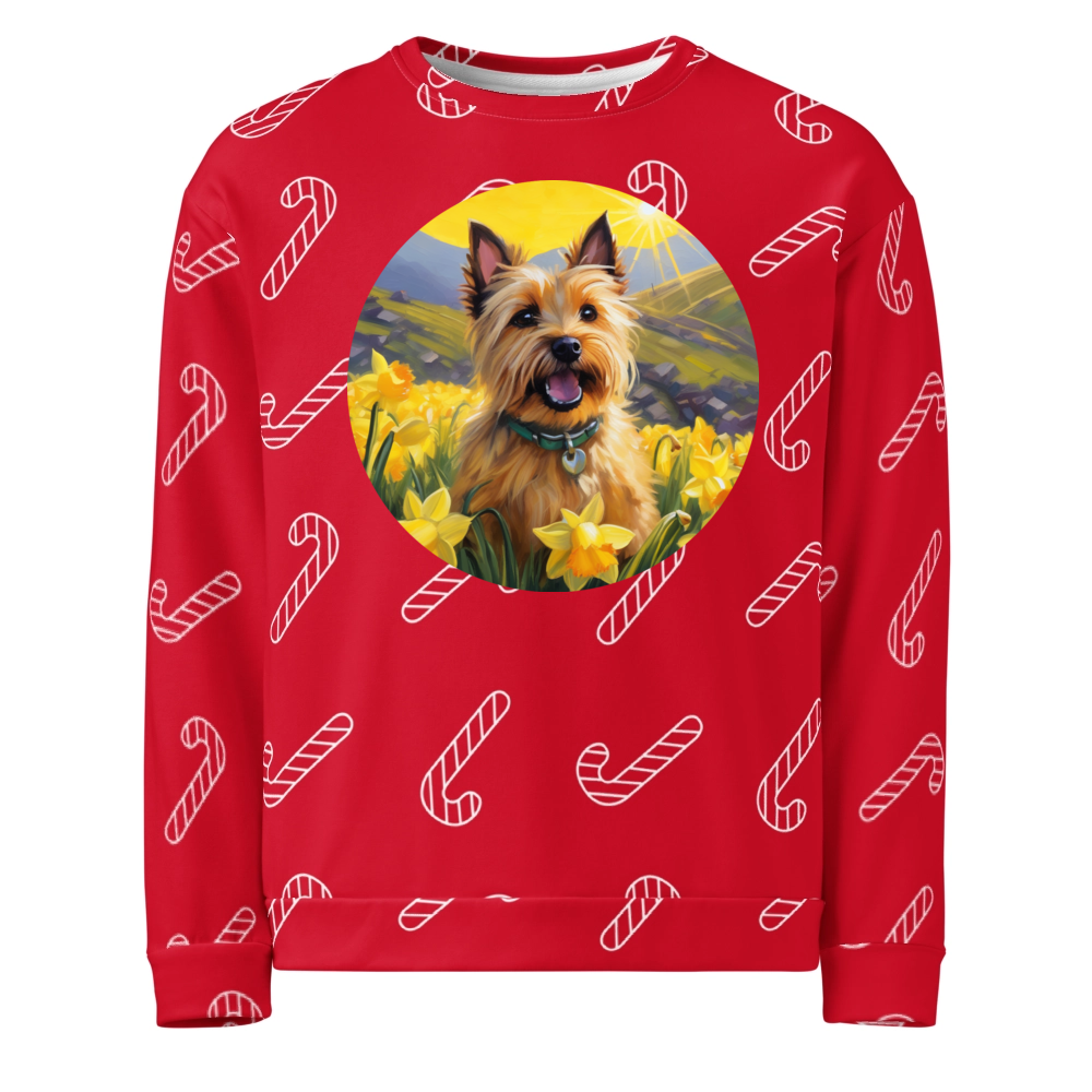 PugMug Custom Cairn Terrier Ugly Christmas Sweatshirt