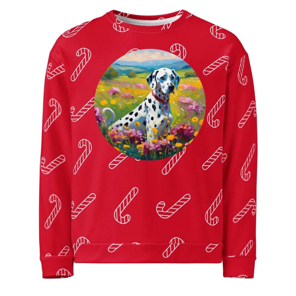 PugMug Custom Dalmatian Ugly Christmas Sweatshirt