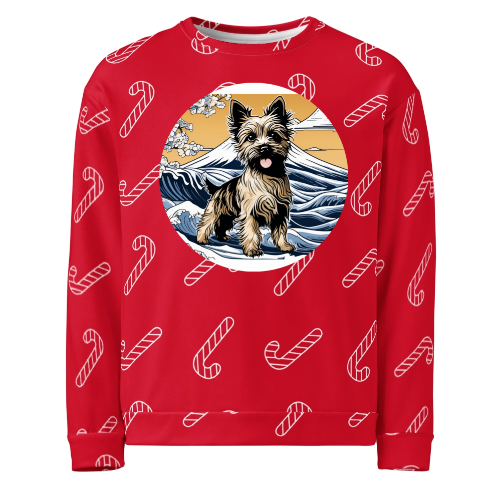 PugMug Custom Cairn Terrier Ugly Christmas Sweatshirt