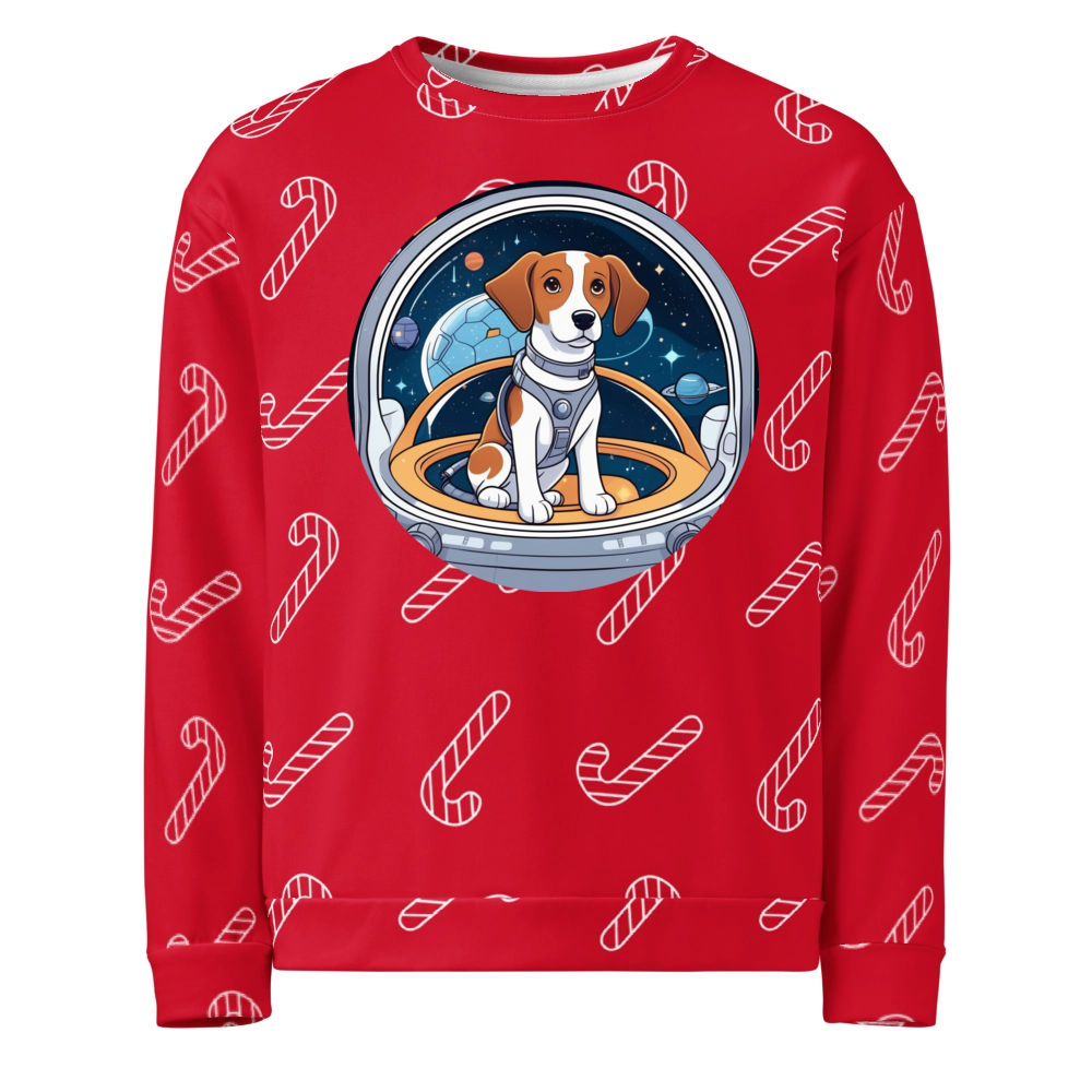 PugMug Custom Brittany Dog Ugly Christmas Sweatshirt