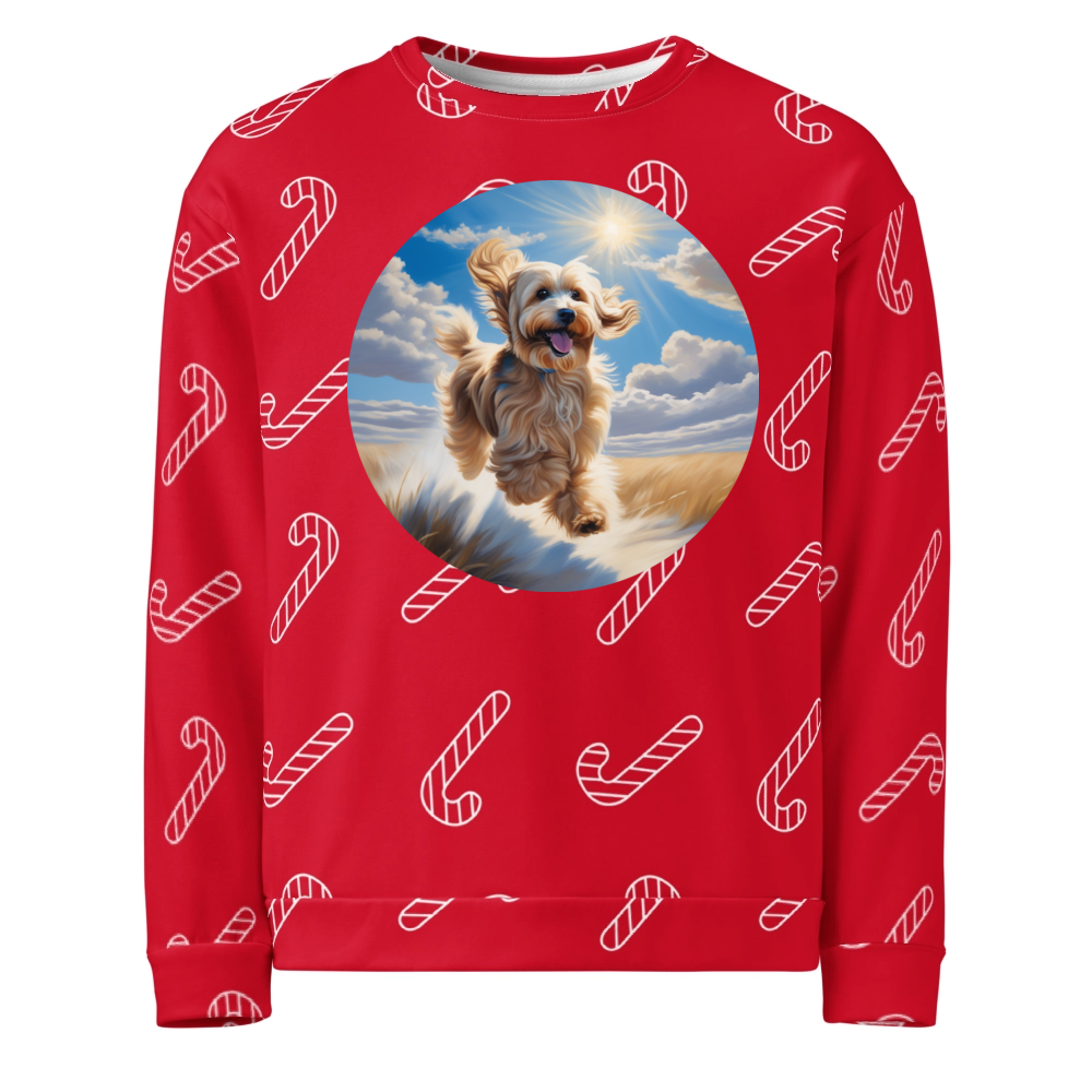 PugMug Custom Tan Havanese Dog Ugly Christmas Sweatshirt