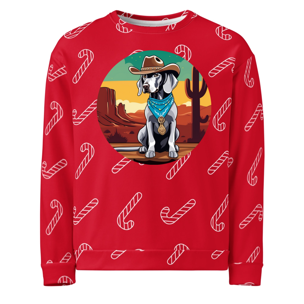 PugMug Custom Weimaraner Ugly Christmas Sweatshirt