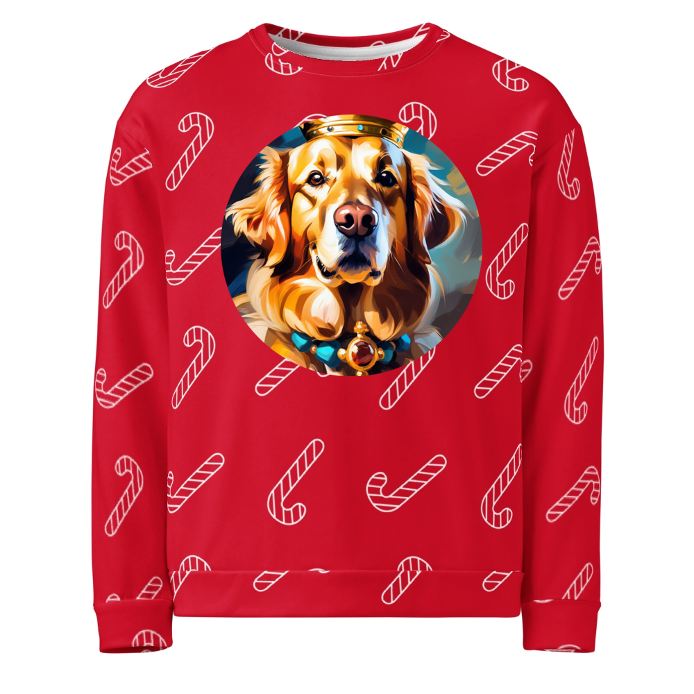 PugMug Custom Golden Retriever Ugly Christmas Sweatshirt