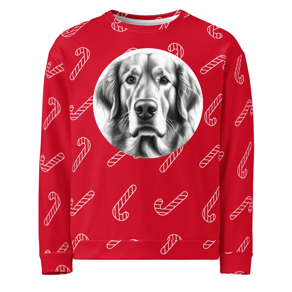 PugMug Custom Golden Retriever Ugly Christmas Sweatshirt