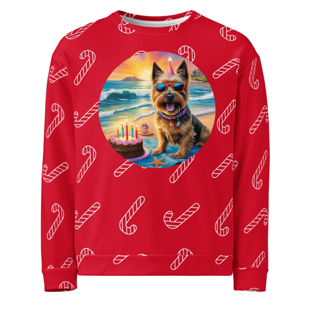 PugMug Custom Cairn Terrier Ugly Christmas Sweatshirt