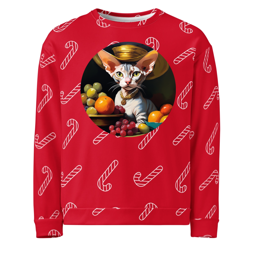 PugMug Custom Tabby Sphynx Cat Ugly Christmas Sweatshirt