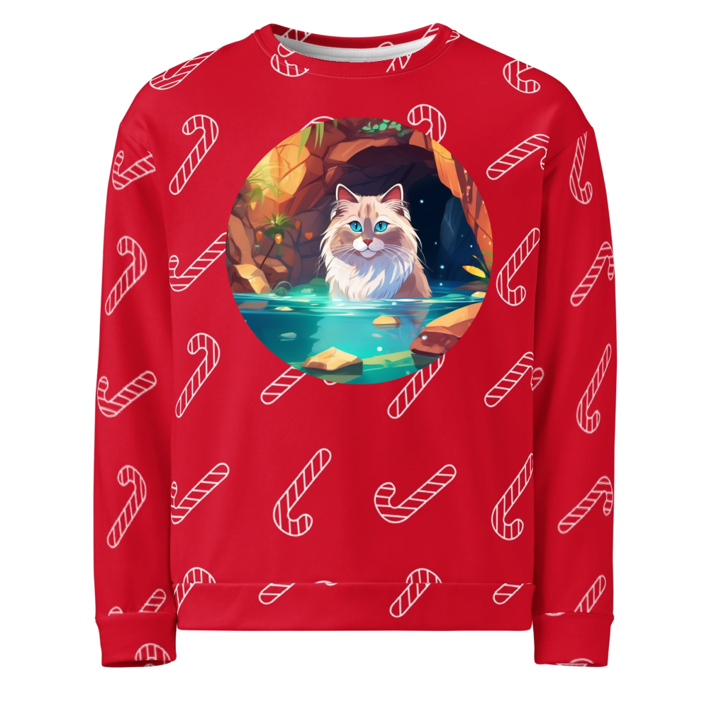 PugMug Custom Tabby Ragdoll Cat Ugly Christmas Sweatshirt