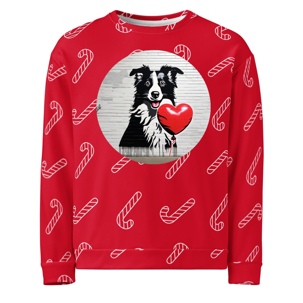 PugMug Custom Border Collie Ugly Christmas Sweatshirt