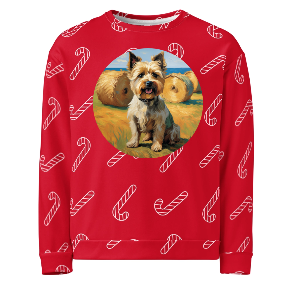 PugMug Custom Cairn Terrier Ugly Christmas Sweatshirt