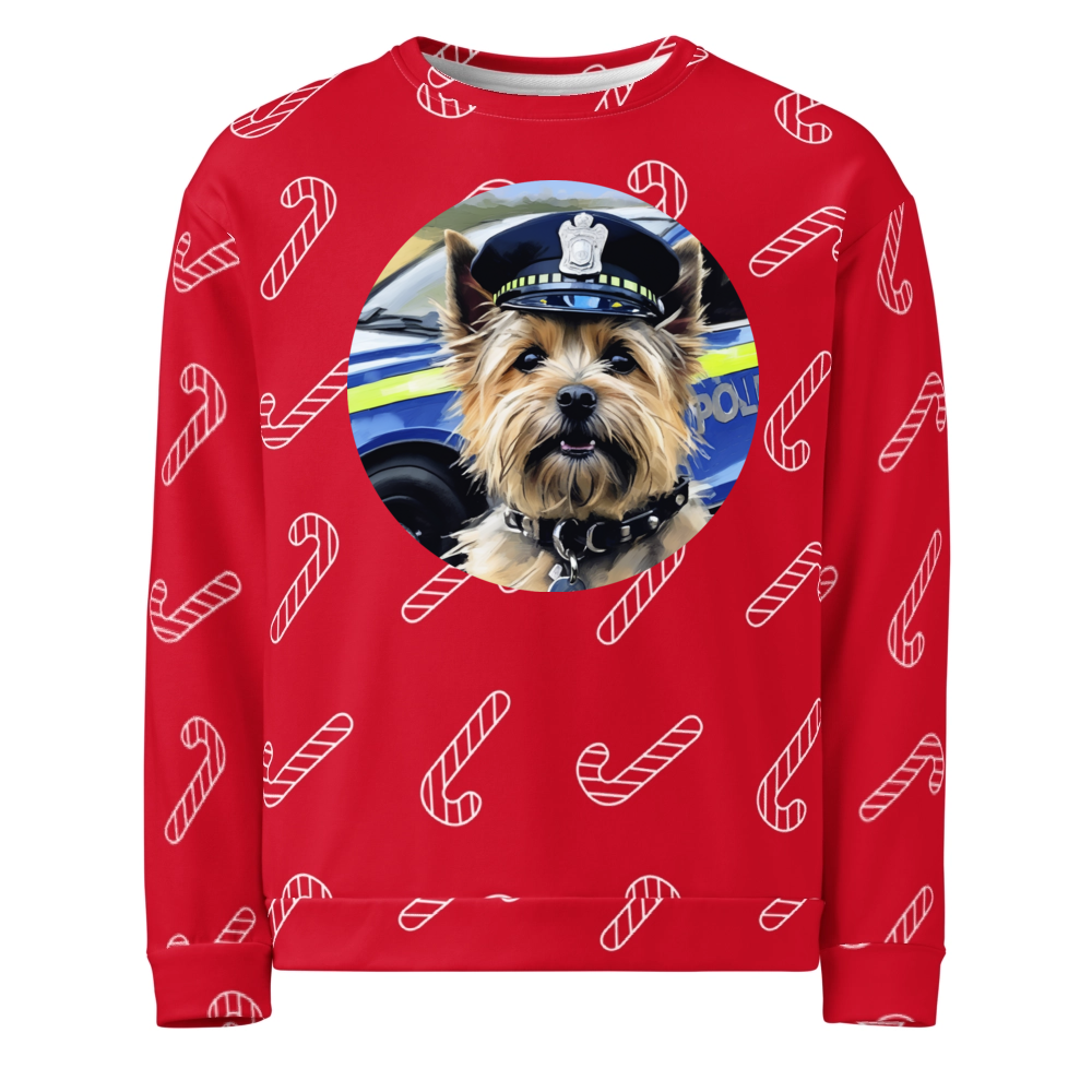 PugMug Custom Cairn Terrier Ugly Christmas Sweatshirt